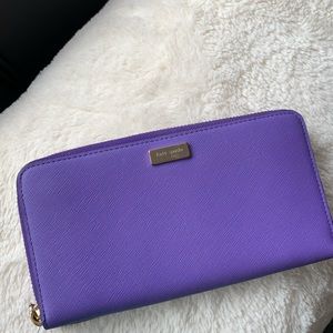 KATE SPADE LONG PURPLE WALLET